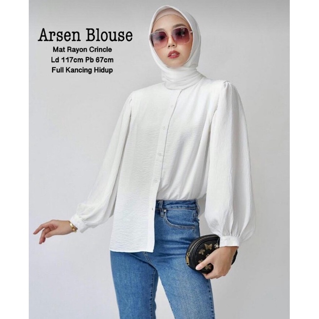 ARSEN BLOUSE RAYON CRINCLE // BLOUSE RAYON PREMIUM