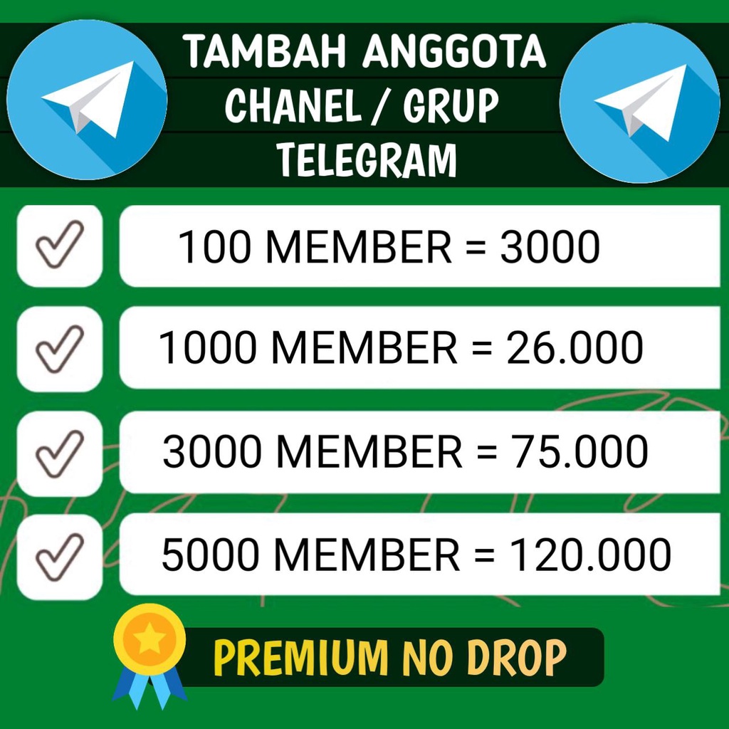 Tambah Member Grup Telegram | Anggota Chanel Telegram | Member Grup Tele