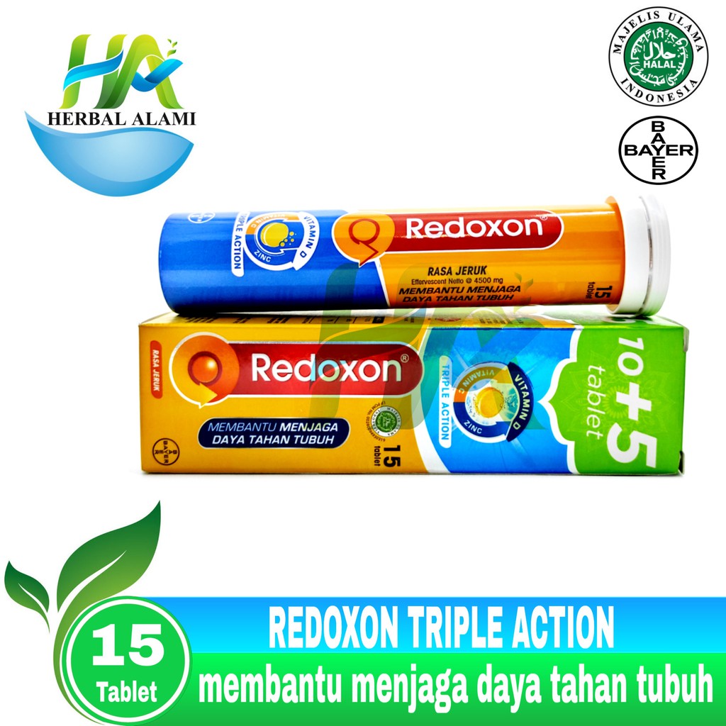 Redoxon Vitamin Isi 15 Tablet - Rasa Jeruk