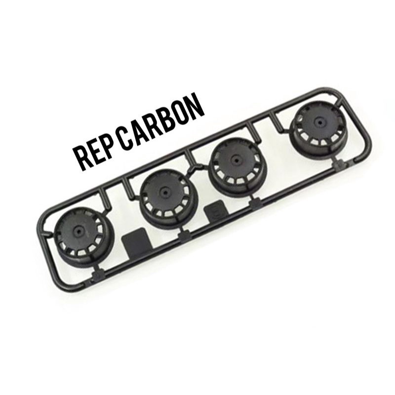 REP TAMIYA VELG DISH MEDIUM CARBON / VELG CARBON LOW PROFILE