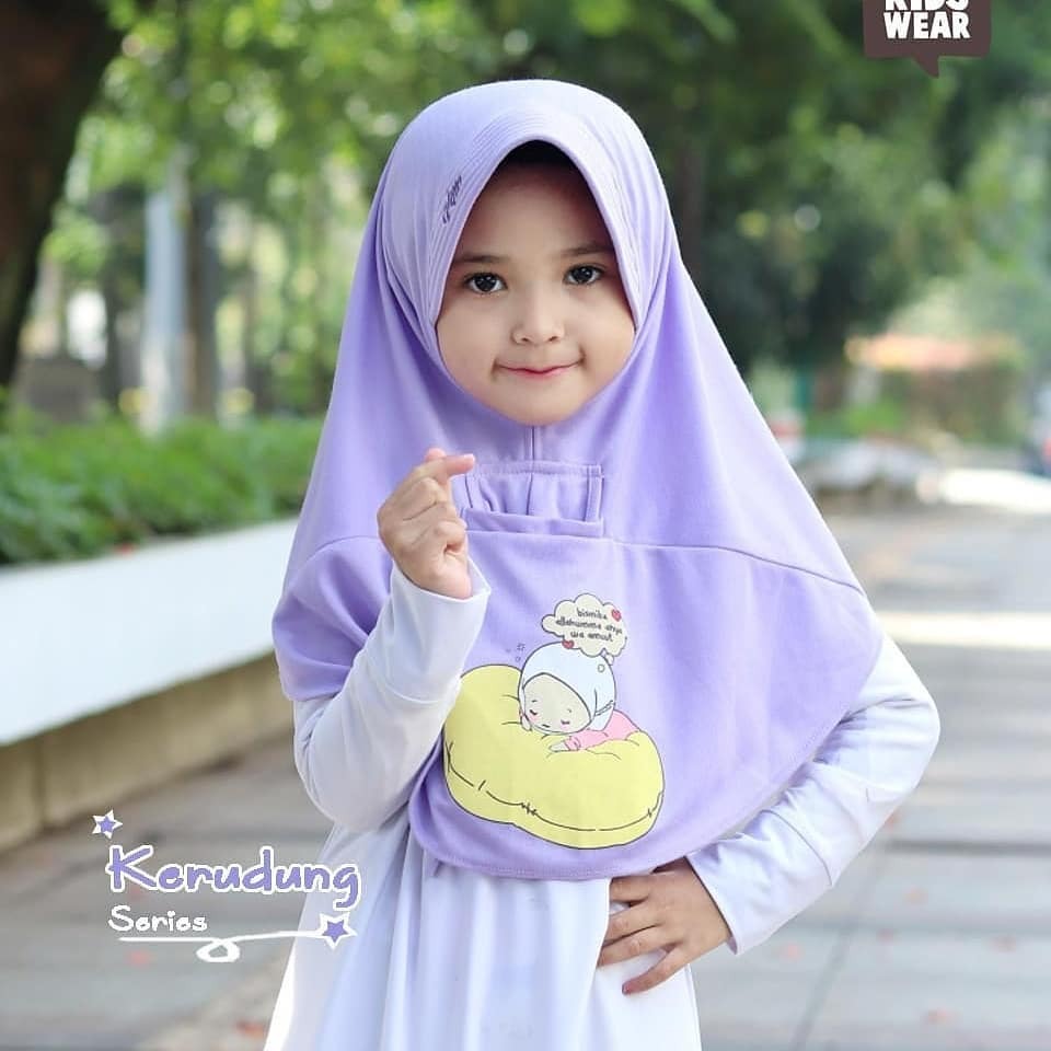 KERUDUNG ANAK HIJAB MASKER USIA 2-10 TAHUN