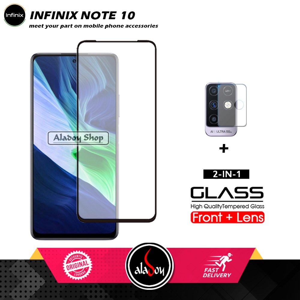 Tempered Glass Layar Infinix Note 10 Free Tempered Glass Camera