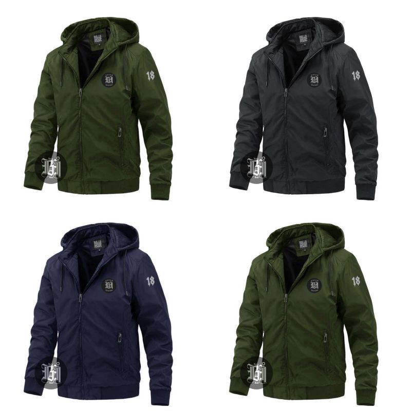 Bully Inside Jaket Bomber Parasut Hoodie NATO