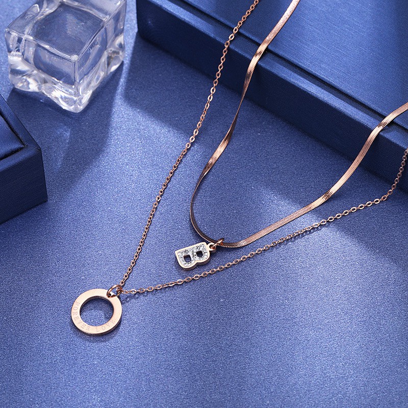 [New] Kalung 2 layer titanium mini korea hadiah wanita cewek 316L anti karat KK157