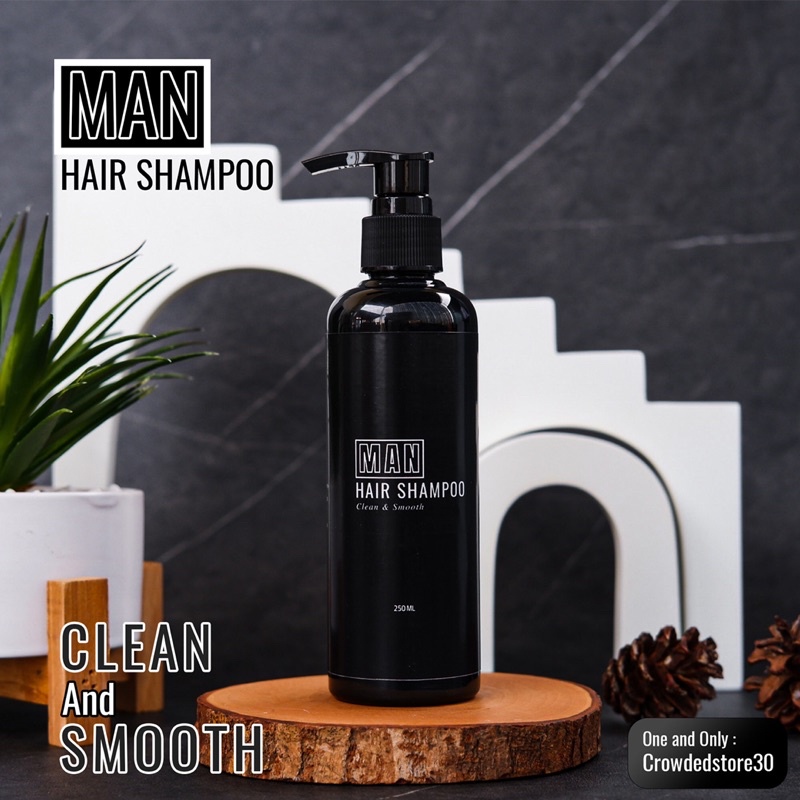 Man Hair Shampo Clean&amp;Smooth Shampo Penumbuh Rambut Dalam 7 Hari ( ISI 100ML )