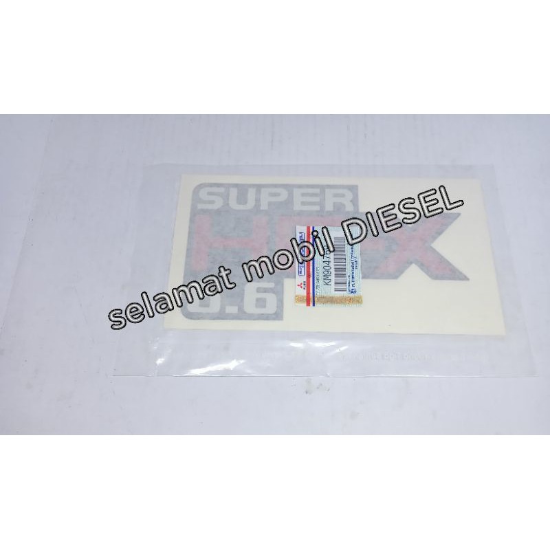 

stiker logo sticker super HDX 6.6 km 904769 Asli