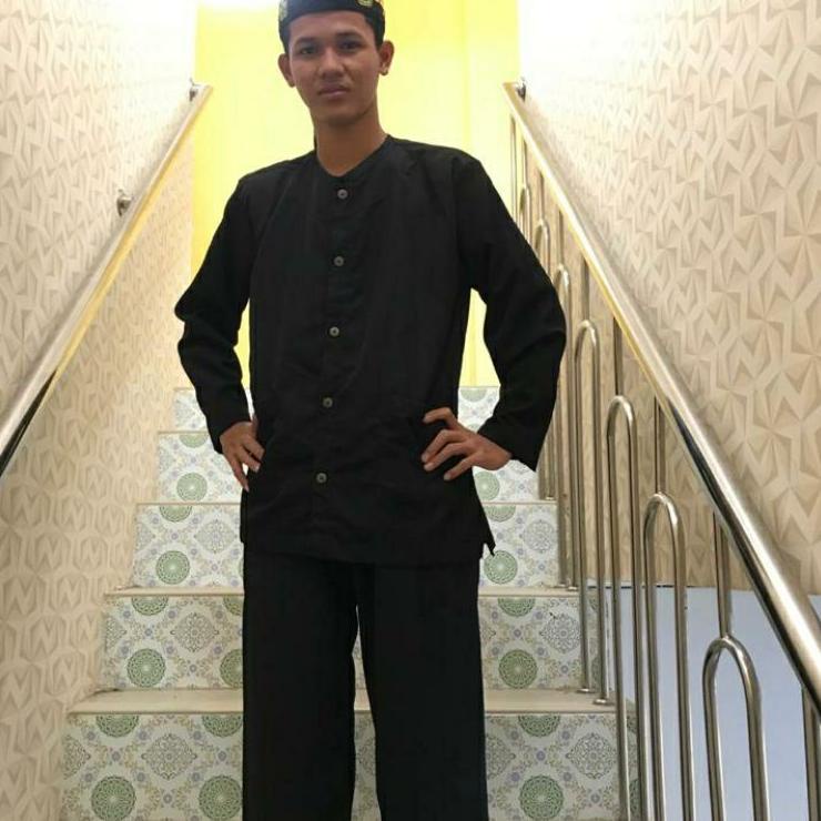 Paling Diminati Satu Setel Baju Pangsi Hitam Polos-Setelan Baju Kampret Adat Sunda Hitam