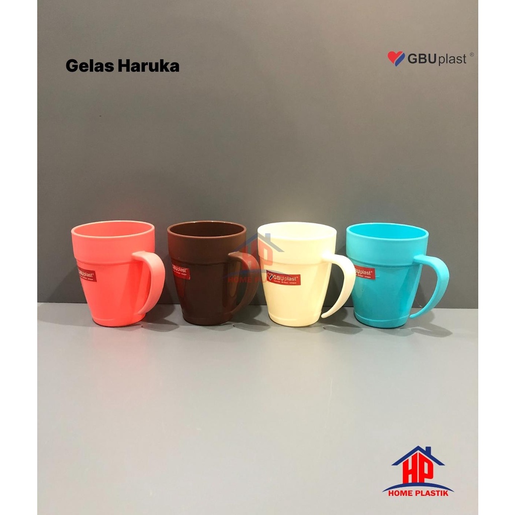 GBU PLAST - Gelas Haruka / Gelas Plastik / Gelas Tangkai / Gelas Cangkir