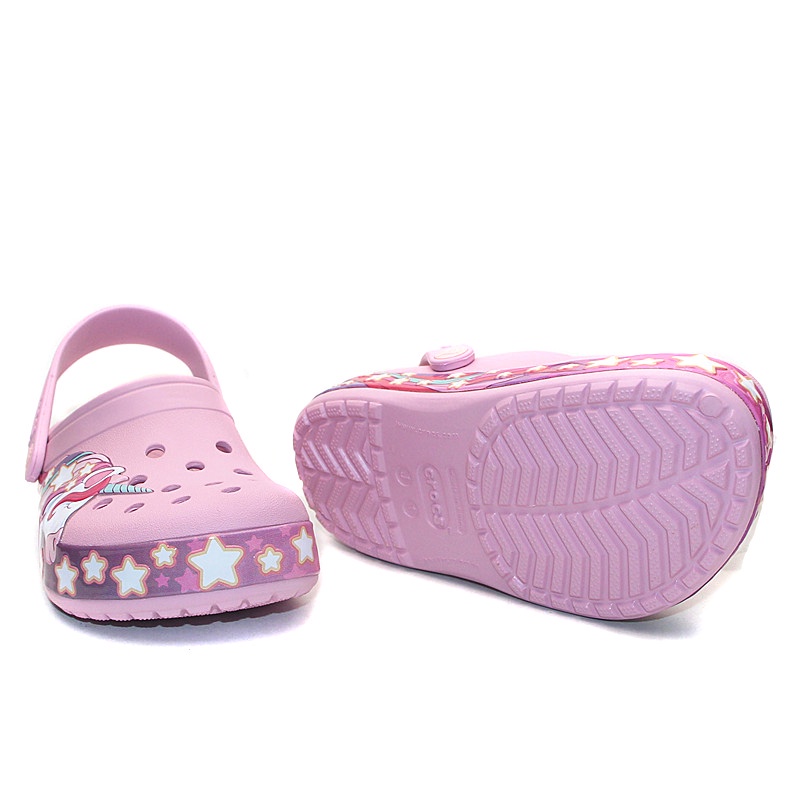 Crocs Kid's Fun Lab / Unicorn / Excavator / Train  Band Clog / Sandal Anak / Anti Air   [026]