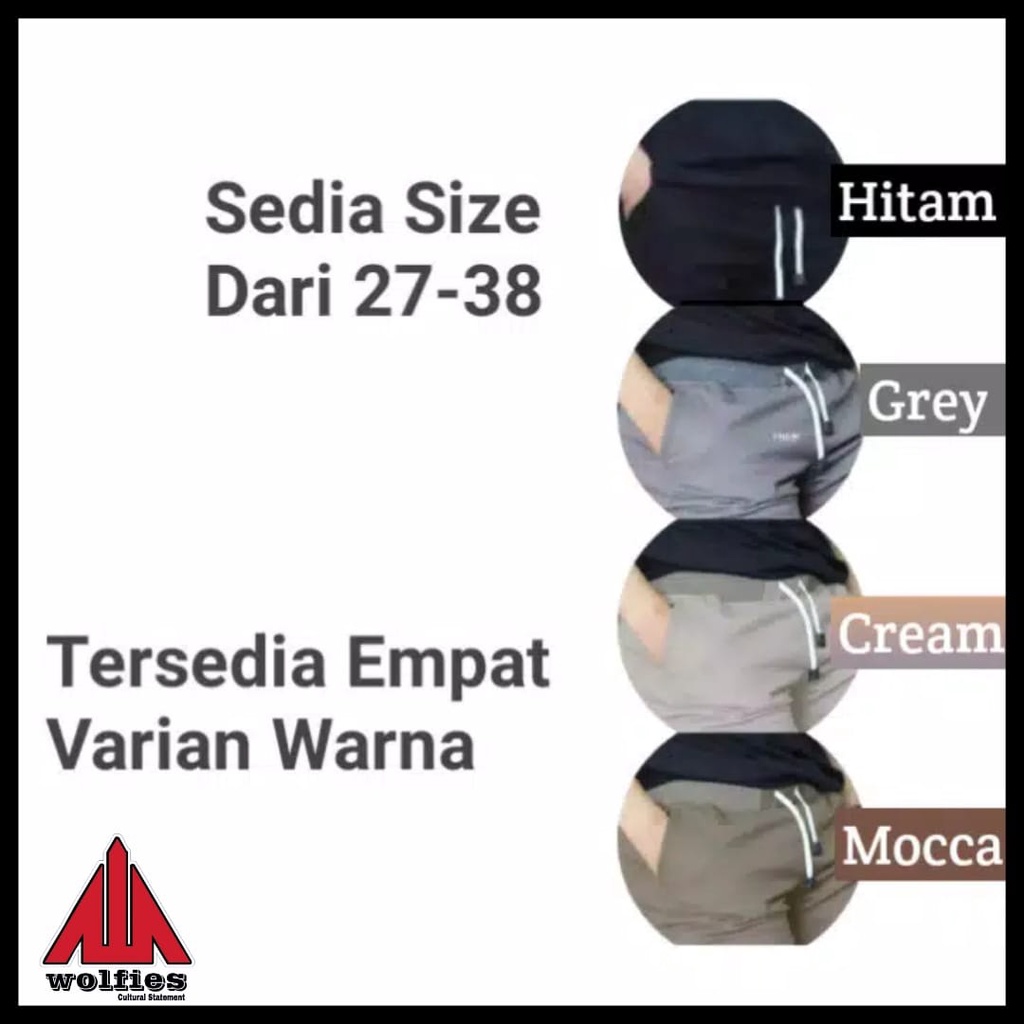 CELANA Pria SLIMFIT Panjang chino KERJA HARIAN HITAM MOCCA ABU