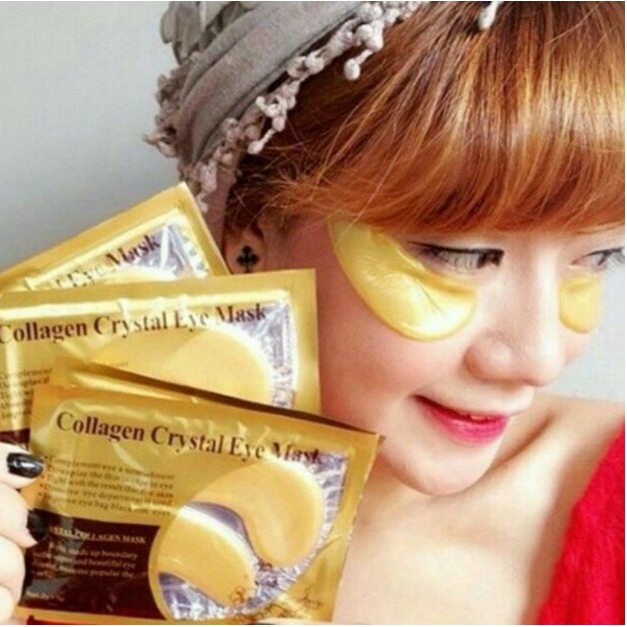 MASKER MATA COLLAGEN CRYSTAL / COLLAGEN CRYSTAL GOLD EYE BAG / EYEMASK ANTI AGING WRINKLE EMAS / MASKER PENGHILANG KANTONG PANDA