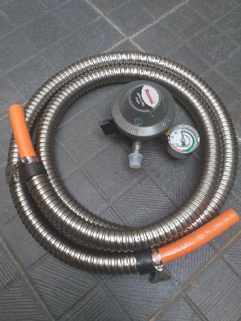 Regulator Selang Metal Gas LPG RINNAI RG 622MS 1.8m SNI Harga Pabrik