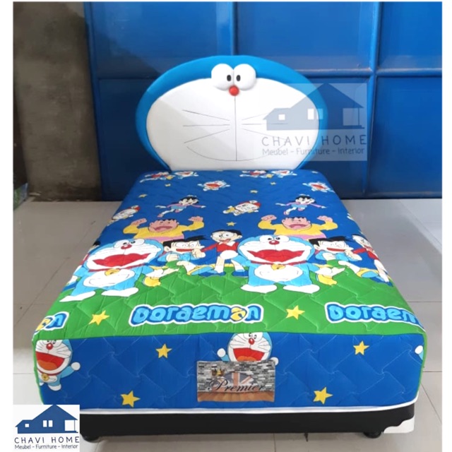 Set kasur springbed anak kasur anak spring bed anak doraemon ukuran 120x200cm