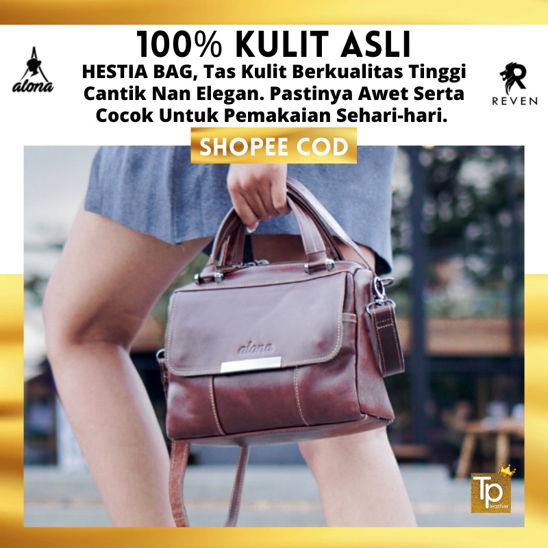 Alona Hestia Tas Selempang Slempang Sling Shoulder Bag Waistbag Hp Kulit Asli Wanita Cewek Branded