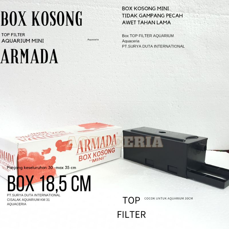 Top filter Aquarium Box kosong mini Filter box aquarium box nya saja