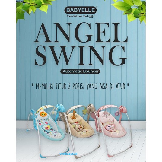 Makassar - Ayunan BabyElle Baby Bouncer Swing Automatic Babyelle Angel with MP3 Function SD Card