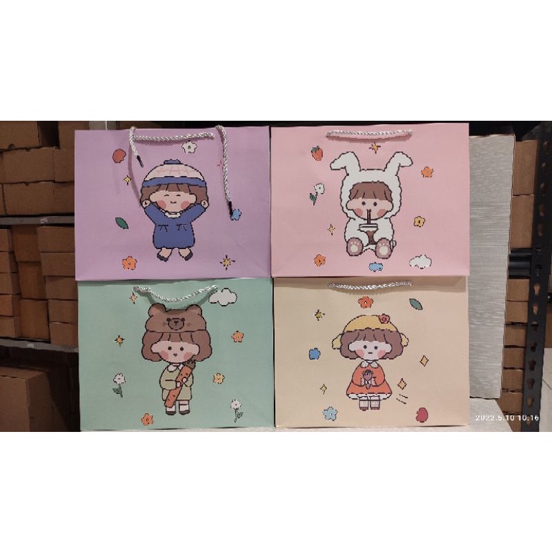 Paper Bag Lucu Ukuran 33x11.5x25cm