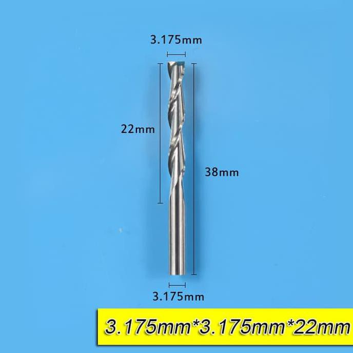 

Jual Cnc Double Flute Spiral Cutter Router Bits 3.175 X 3.175 X 22Mm Juara