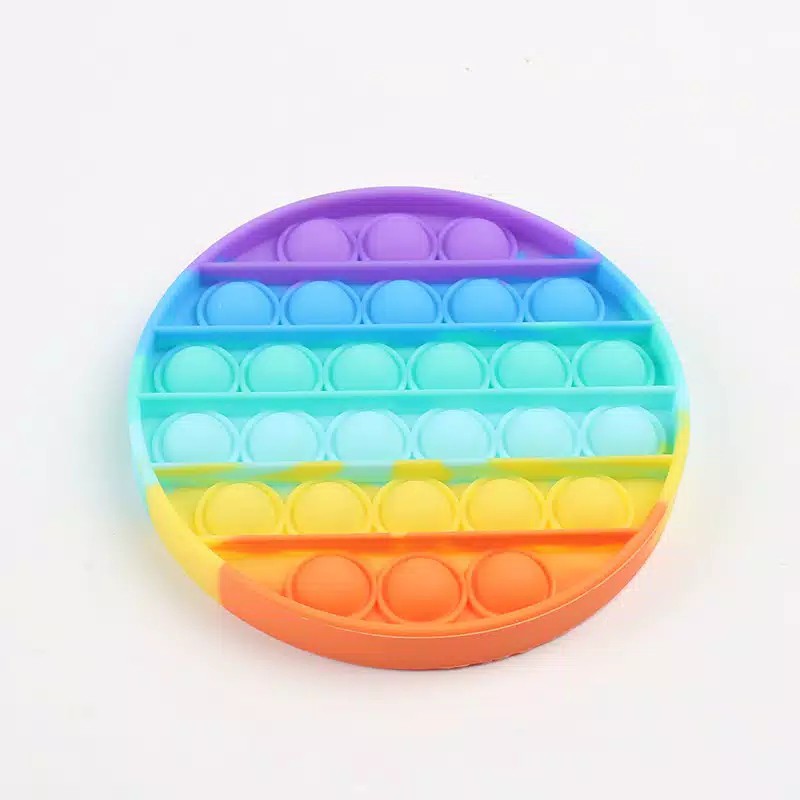 PUSH POP IT FIDGET TOY RAINBOW MAINAN ANAK BUBBLE SENSORIK TOYS STRESS RELIVER BUBBLE-6