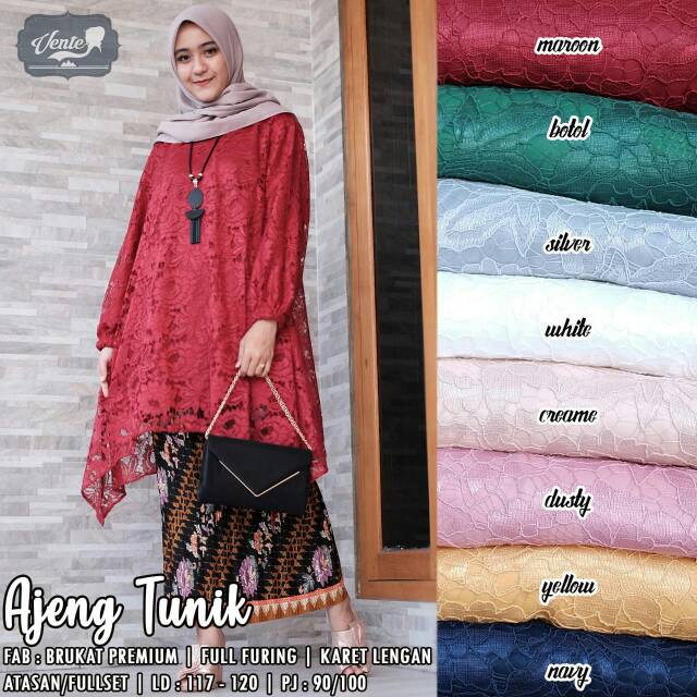 Ajeng Tunik Brokat Set
