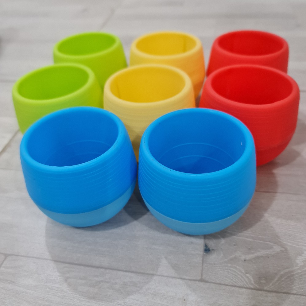 Pot Bulat Mini Vas Bunga Melamin Plastik Pot Bunga Kecil Minimalis Simple Praktis