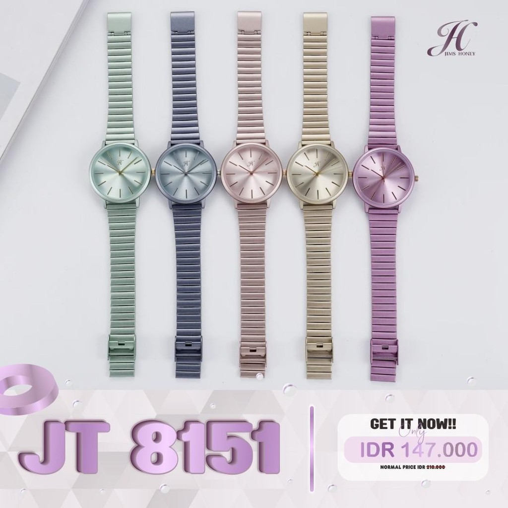 JIMS HONEY JAM TANGAN WANITA JT 8151 (FREE BOX+BATERAI)