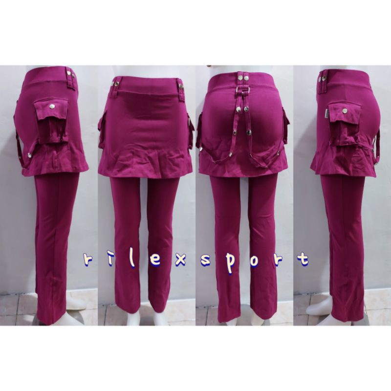Celana Senam/Celana Senam CBR Rok Kantong Rantai Katun Spandek Super