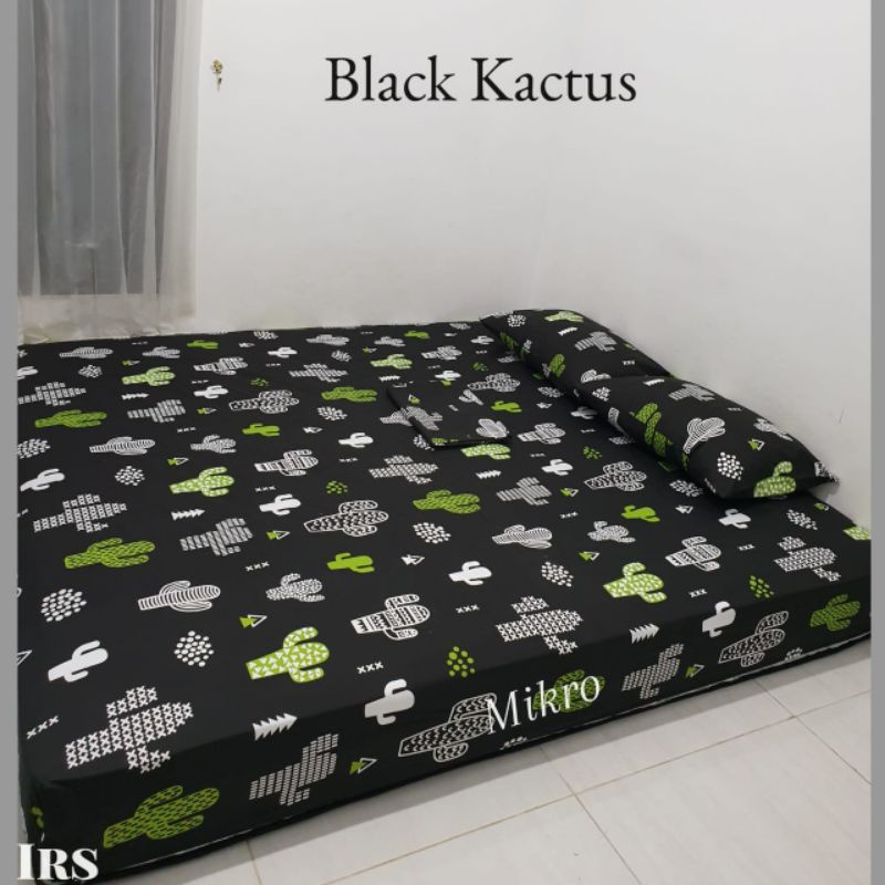 SPREI HOMEMADE BLACK KAKTUS/ KAKTUS HITAM/ KAKTUS