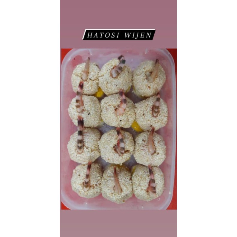 

DIMSUM HATOSI WIJEN / BOLA UDANG WIJEN ISI 12PCS