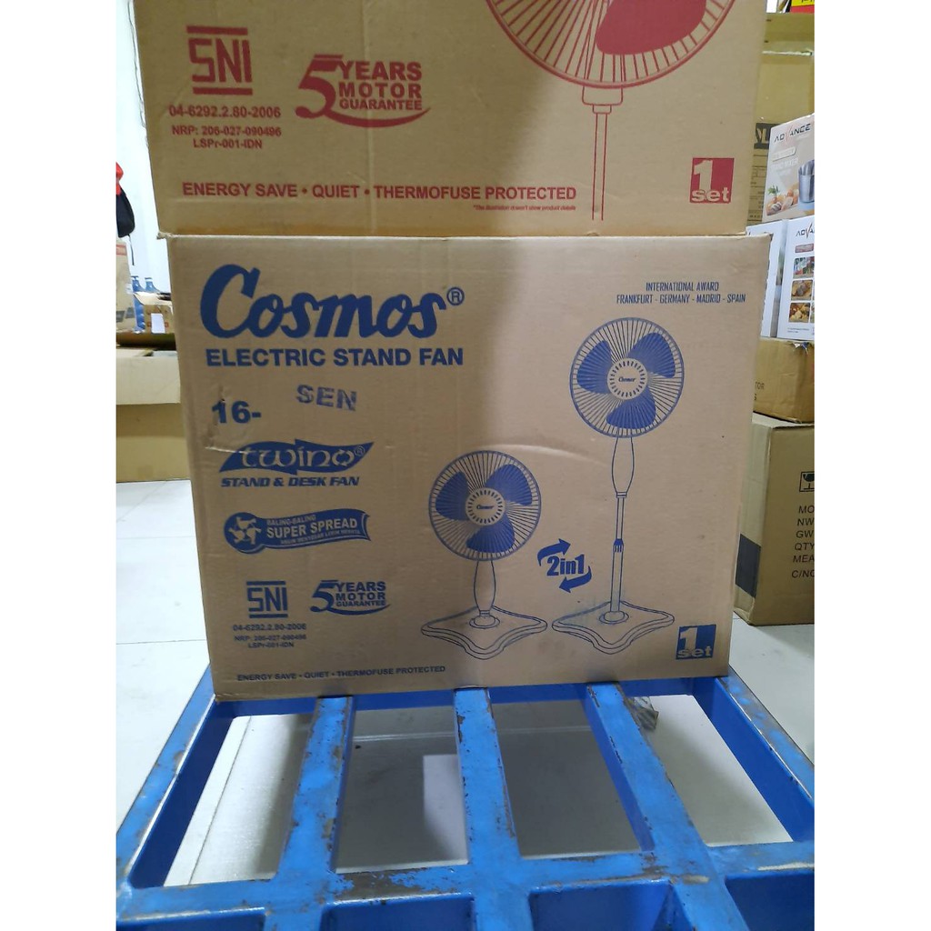 Cosmos Kipas Angin Berdiri / Stand Fan 2in1 Desk Fan 16-SEN 16&quot; PROMO