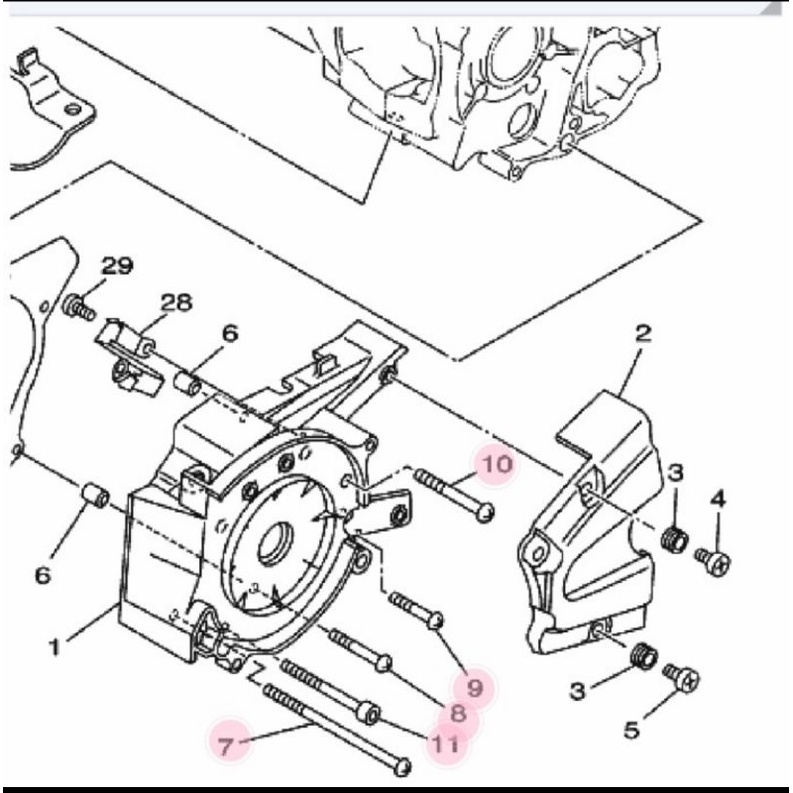 Paketan Set Mesin dan Crankcase F1zr Full Stainless