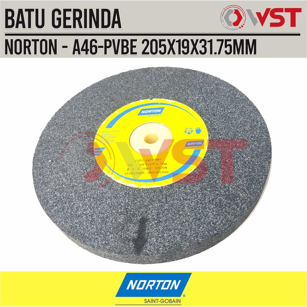 Norton 8Inch A46 Batu Gerinda Duduk - Peralatan Pengasah Berkualitas Tinggi