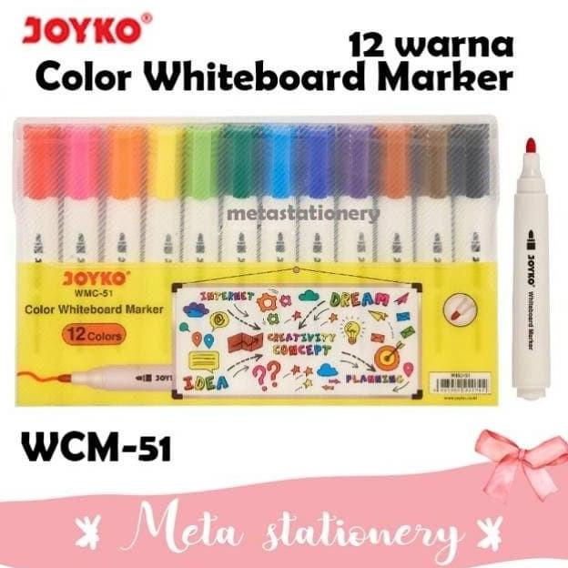 

BAYAR DITEMPAT Color Whiteboard Marker / Spidol Jumbo Joyko Set 12 Warna WMC-51/PULPEN GEL/PULPEN LUCU/PULPEN 1 PACK/PENSIL WARNA/PENSIL 2B/PENGHAPUS JOYKO/PENGHAPUS LUCU/RAUTAN PENSIL PUTAR/RAUTAN ELEKTRIK/SPIDOL WARNA/SPIDOL PERMANEN/SPIDOL