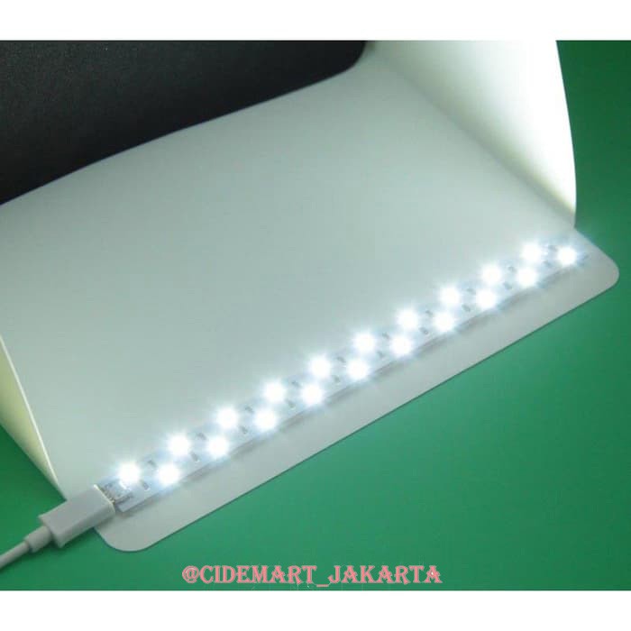 [ORIGINAL] STUDIO BOX MINI LED UNTUK FOTO PRODUK WITH LED KIT ORIGINAL LIGHT ROOM