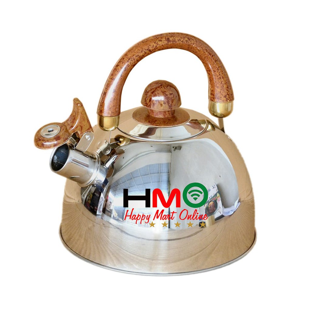 Teko Pemanas Air Stainless Steel Teko Siul Kapastias 2,5 Liter Q2-8025 Q2 8025