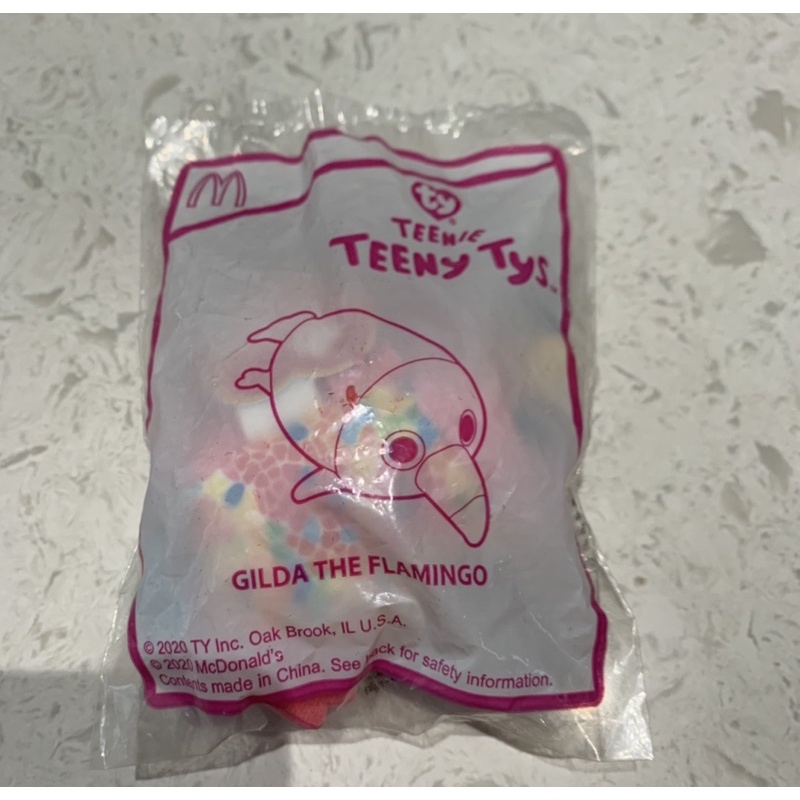 McDonald Happy Meal TY Teeny Tys Gilda The Flamingo