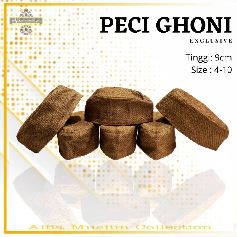 Peci Ghoni / Peci Goni / Peci Habib Bahar peci ghoni polos