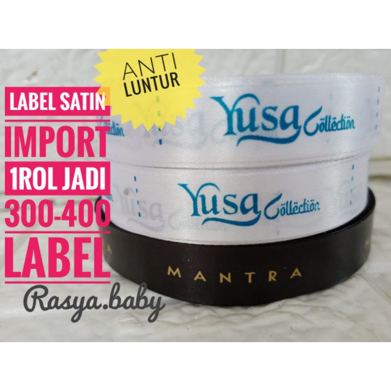 

label satin label baju bahan satin import