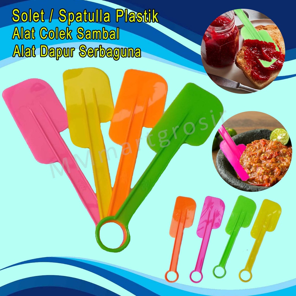 Solet / Spatulla Plastik / Alat Colek Sambal / Alat Dapur Serbaguna