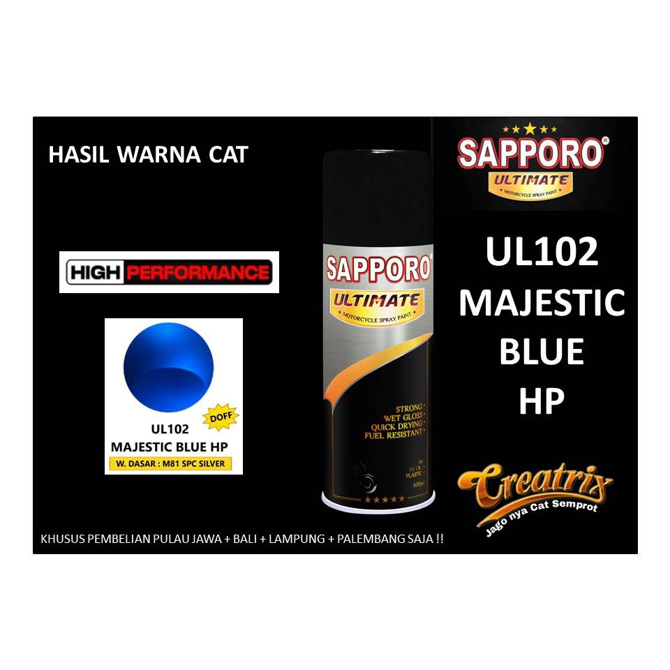 Sapporo Ultimate UL102 Majestic Blue HP / Sapporo Spray