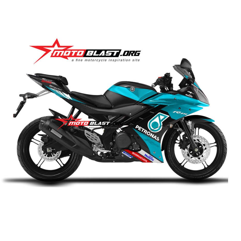 Decal stiker TIDAK FULLBODY Yamaha R15 v2 petronas gp motoblast
