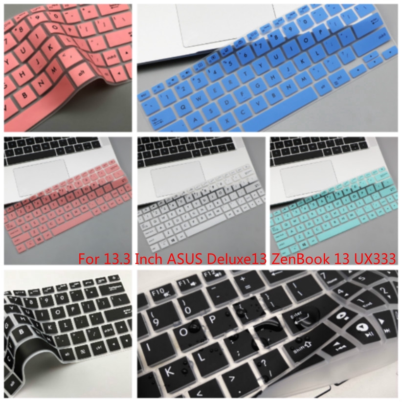 Cover Pelindung Keyboard Bahan Silikon Lembut Ultra Tipis Untuk Asus Deluxe13 Zenbook 13 Ux333 13 Inch