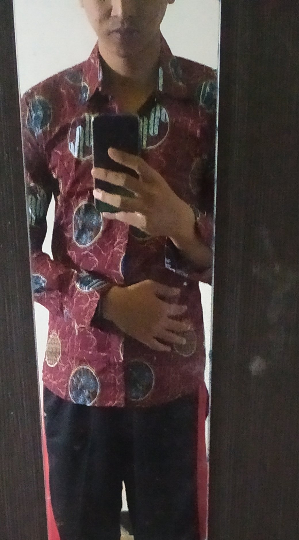 Fortglass Mix Kemeja Batik Lengan Panjang Formal Kasual Indonesia Jogja