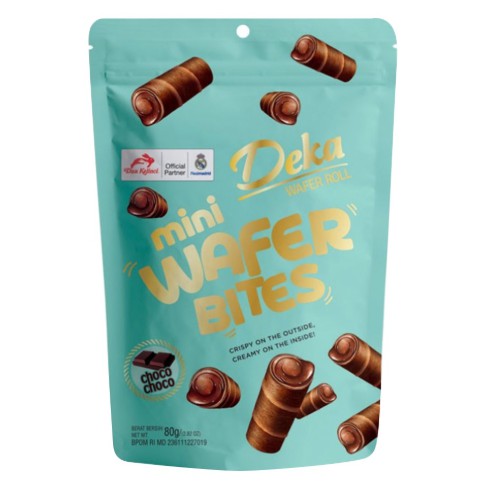 

Deka Mini Wafer Bites Choco, Durian, dan Ube 80 Gr