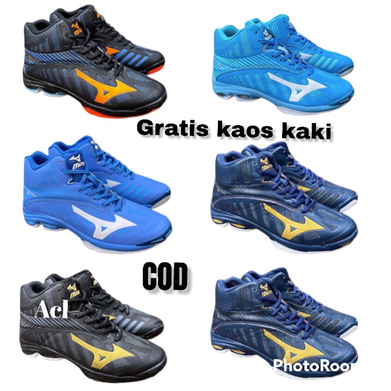 Sepatu Voli Mizuno WLZ 4 mid Sepatu Volly Mizuno WLZ 4 Sepatu Mizuno Wave Lighting Z 4 Mid WLZ 4 Sep