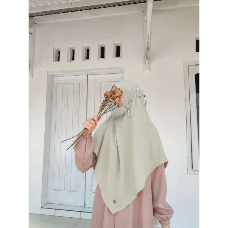 Bergo premium airflow Crinkle  | Hanum Bergo Daily by diamondaily_id