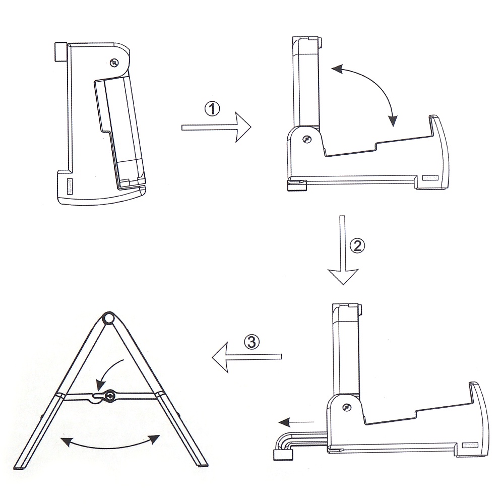 Stand Holder Lipat 2 Warna Untuk Gitar Bass Biola Ukulele