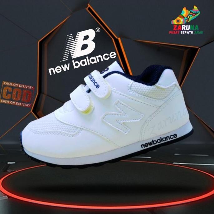 PROMO Sepatu Anak Laki Cowok Cewek Perempuan Sneakers Putih Polos
