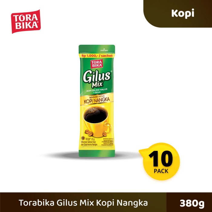 

BUBUK-KOPI- TORABIKA GILUS MIX KOPI NANGKA 10 SACHETS @23 GR -KOPI-BUBUK.