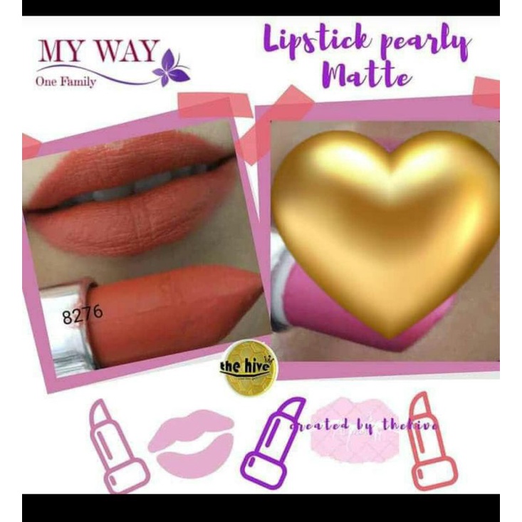 lipstick pearly matte cantik